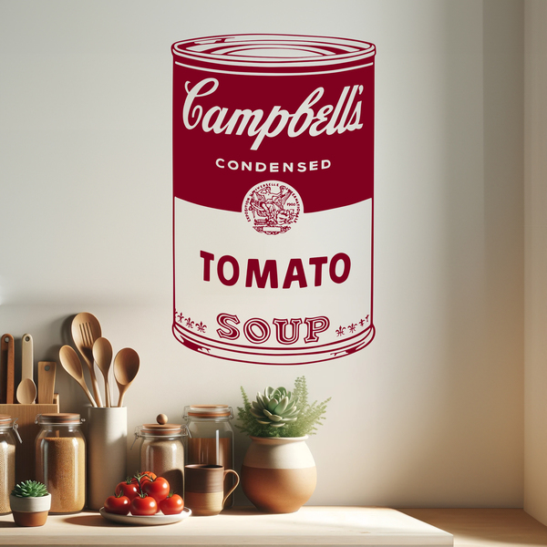 Vinilos Decorativos: Latas de sopa Campbell de Andy Warhol