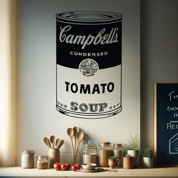 Vinilos Decorativos: Latas de sopa Campbell de Andy Warhol