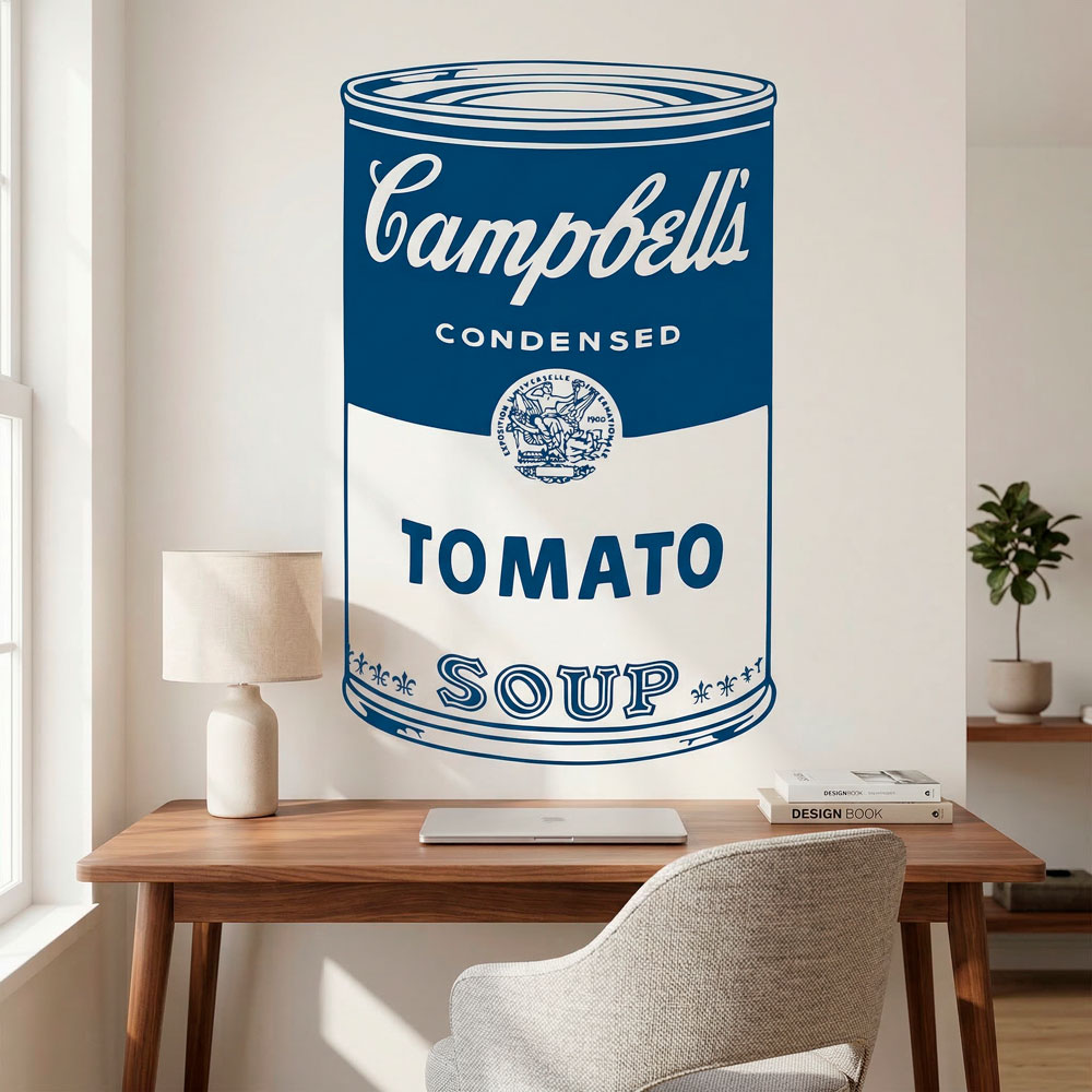 Vinilos Decorativos: Latas de sopa Campbell de Andy Warhol