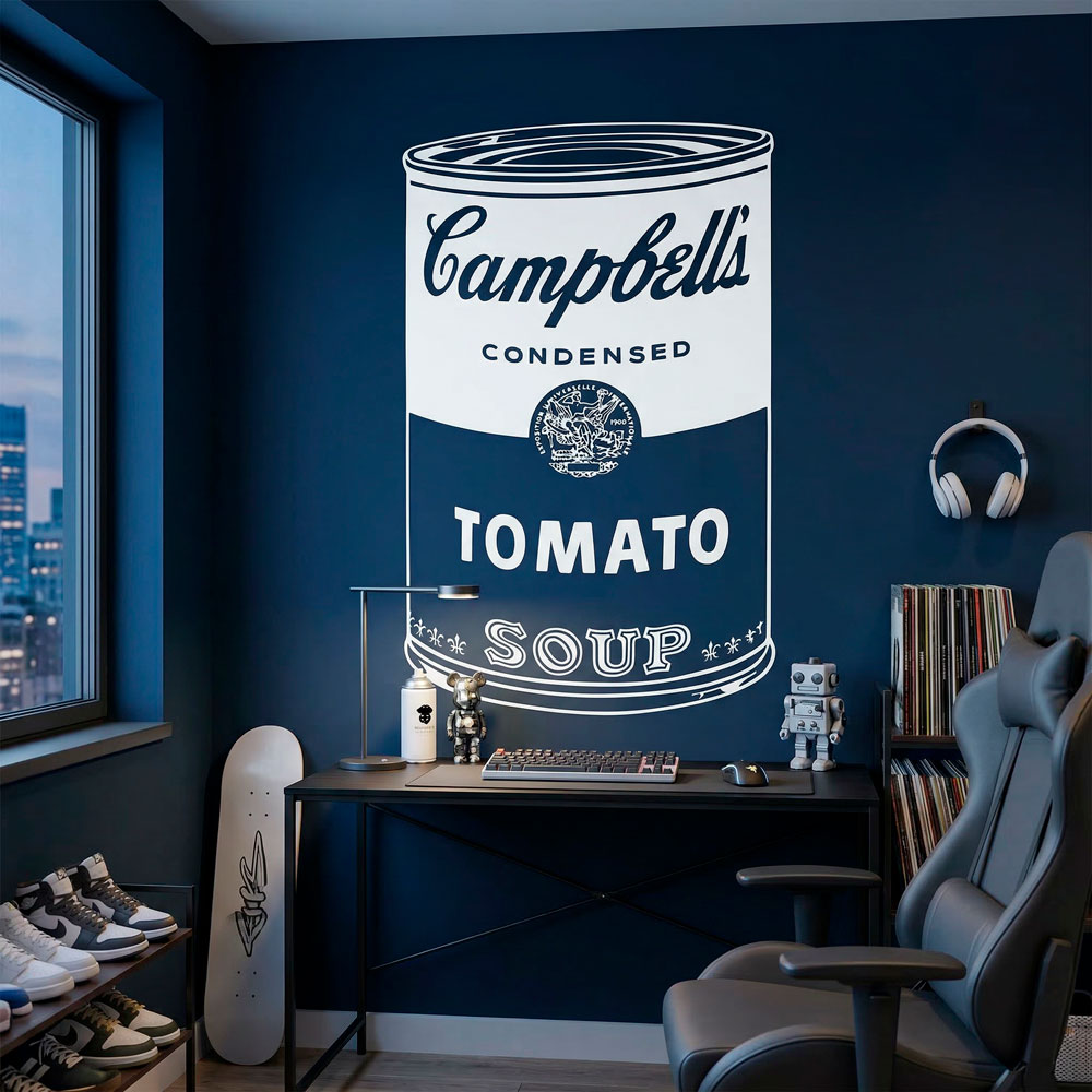 Vinilos Decorativos: Latas de sopa Campbell de Andy Warhol