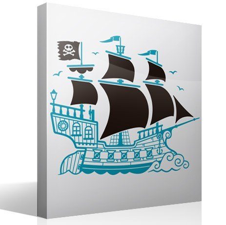 Vinilos Infantiles: Gran Barco Pirata