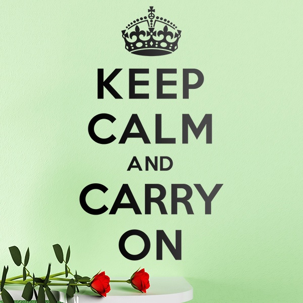 Vinilos Decorativos: Keep Calm And Carry On