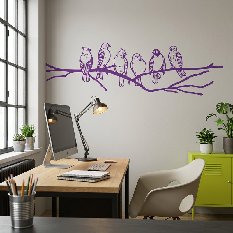 Vinilos Decorativos: Pajaros en la rama