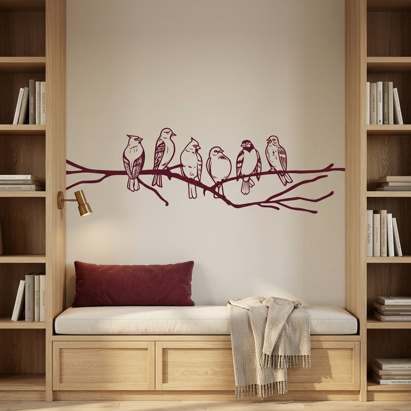 Vinilos Decorativos: Pajaros en la rama