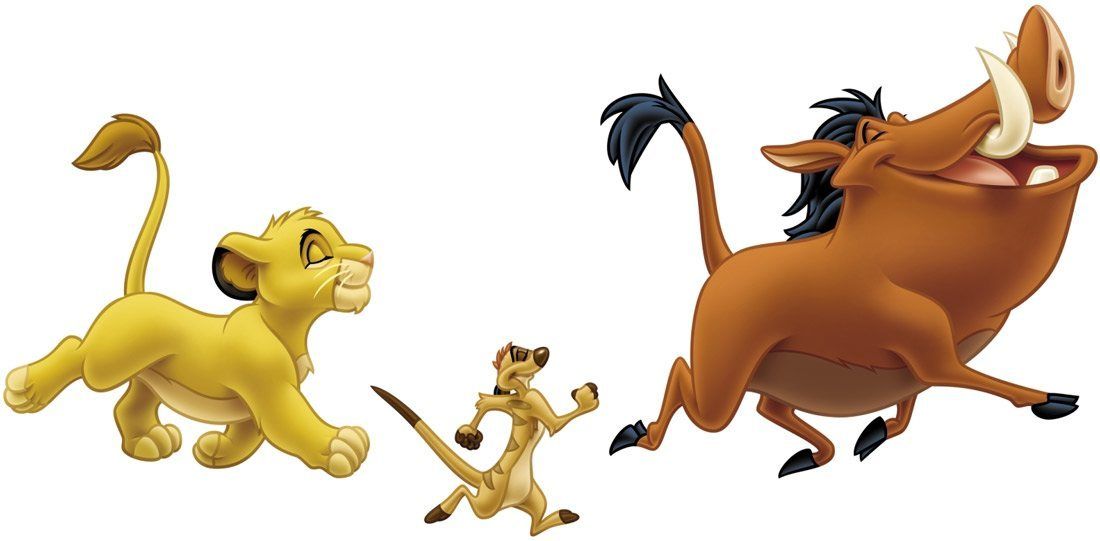 Vinilos Infantiles: Simba, Timón y Pumba