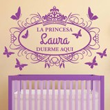 Vinilos Infantiles: La princesa duerme aquí 2