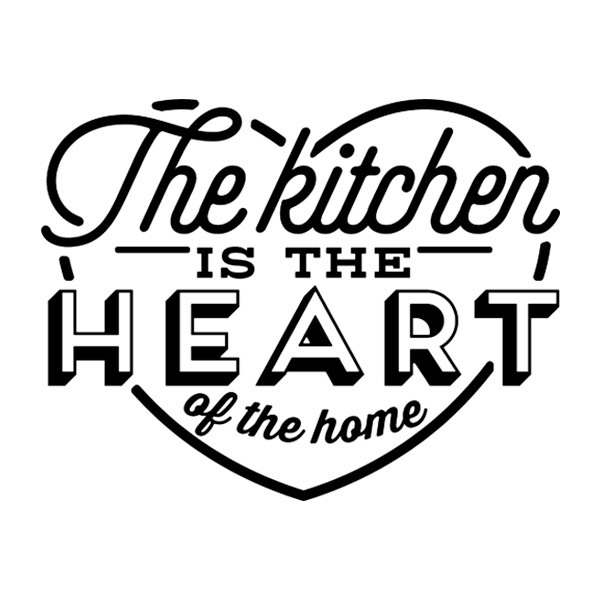 Vinilos Decorativos: La Cocina es el Corazón de la Casa en Inglés