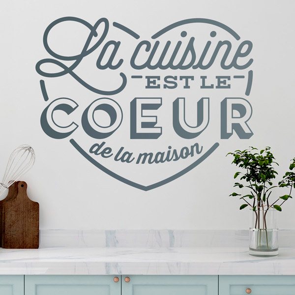 Vinilos Decorativos: La Cocina es el Corazón de la Casa en Francés