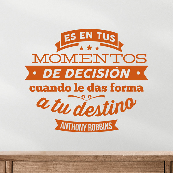 Vinilos Decorativos: Momentos de decisión - Anthony Robbins