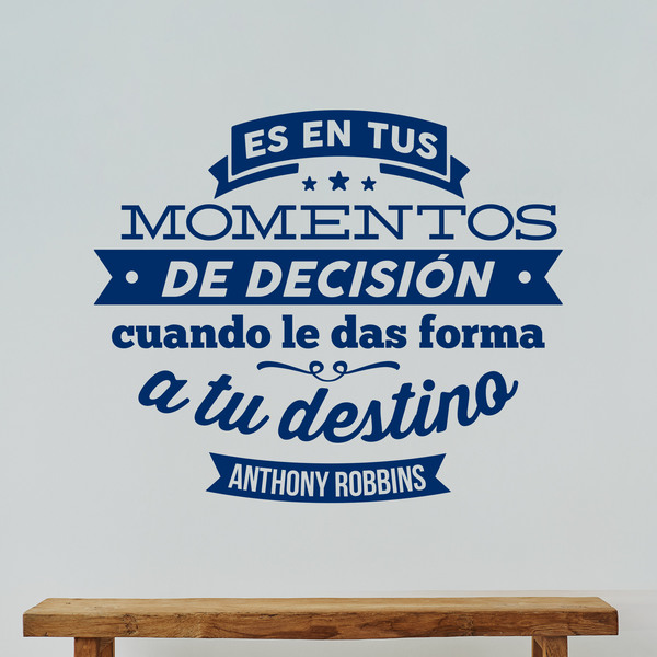 Vinilos Decorativos: Momentos de decisión - Anthony Robbins