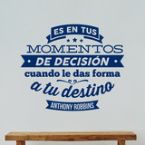 Vinilos Decorativos: Momentos de decisión - Anthony Robbins 4