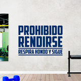 Vinilos Decorativos: Prohibido rendirse 3
