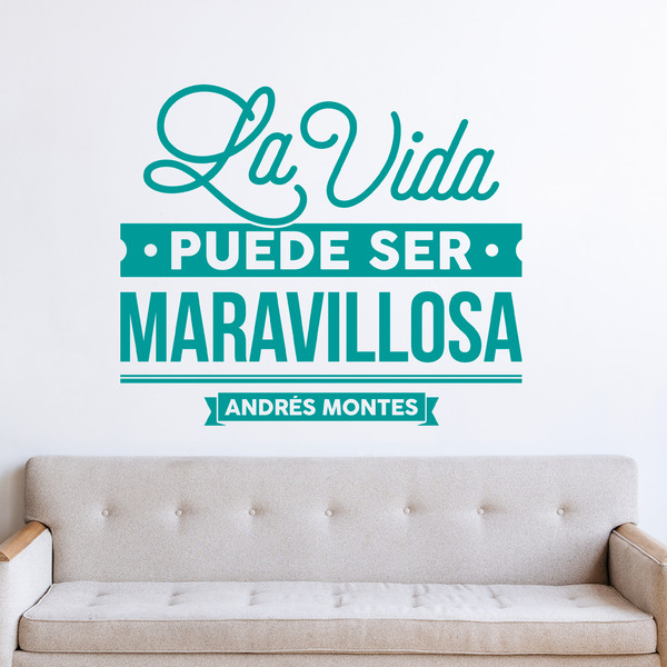 Vinilos Decorativos: La vida puede ser maravillosa - Andrés Montes