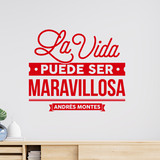Vinilos Decorativos: La vida puede ser maravillosa - Andrés Montes 4