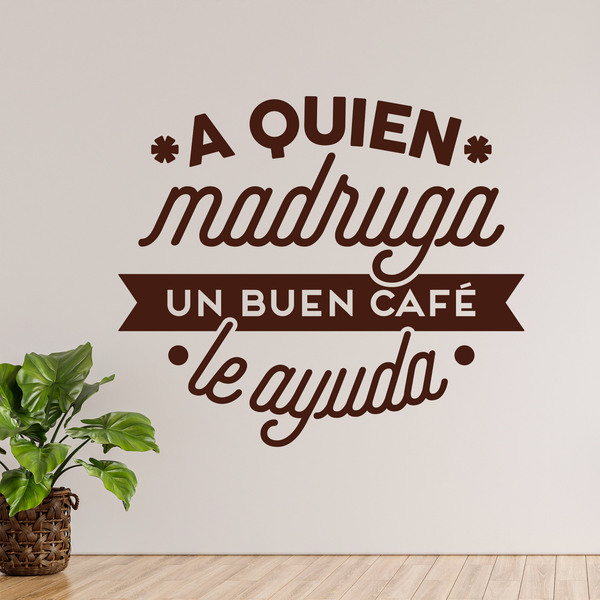 Vinilos Decorativos: A quien madruga un buen café le ayuda