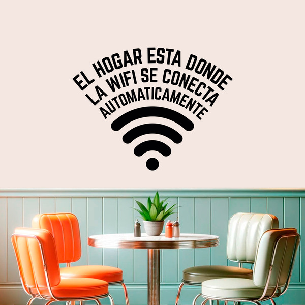 Vinilos Decorativos: El hogar está donde la wifi se conecta