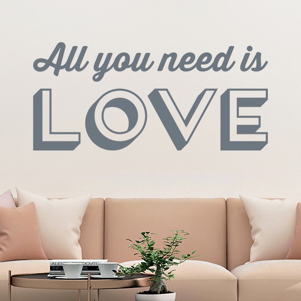 Vinilos Decorativos: All you need is love 0