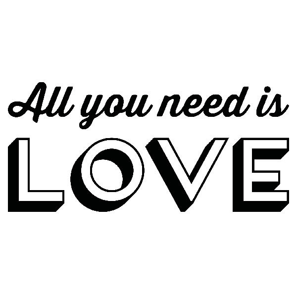 Vinilos Decorativos: All you need is love