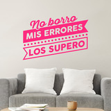 Vinilos Decorativos: No borro mis errores, los supero 2