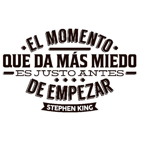 Vinilos Decorativos: El momento que da más miedo... Stephen  King