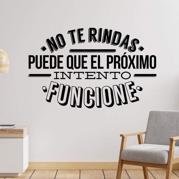 Vinilos Decorativos: No te rindas, puede que...