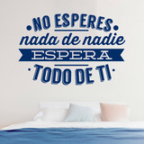 Vinilos Decorativos: No esperes nada de nadie 3