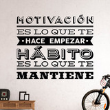 Vinilos Decorativos: Motivación y hábito 2