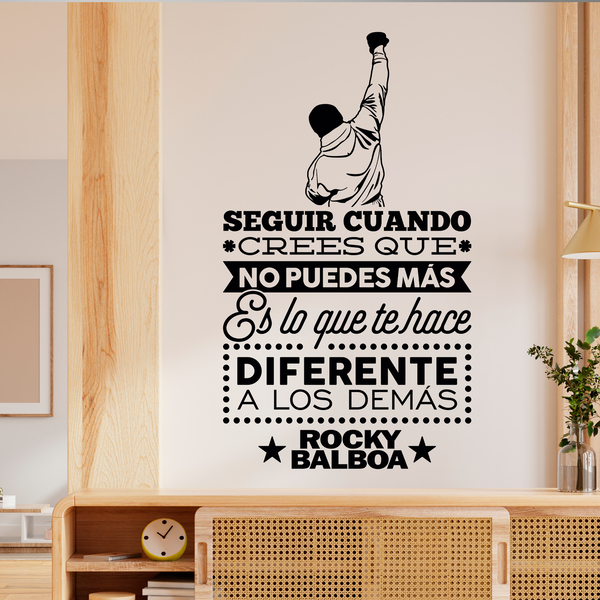 Vinilos Decorativos: Seguir cuando... Rocky Balboa