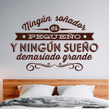 Vinilos Decorativos: Ningún soñador es pequeño... 4