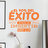 Vinilos Decorativos: El 90% del éxito - Woody Allen 2