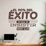 Vinilos Decorativos: El 90% del éxito - Woody Allen 3