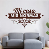 Vinilos Decorativos: Mi casa, mis normas 3