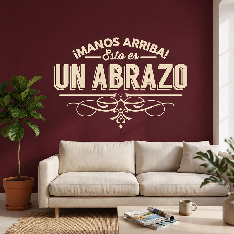 Vinilos Decorativos: &iexcl;Manos arriba! Esto es un abrazo