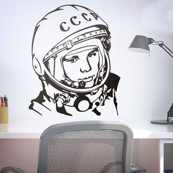 Vinilos Decorativos: Astronauta Yuri Gagarin 0