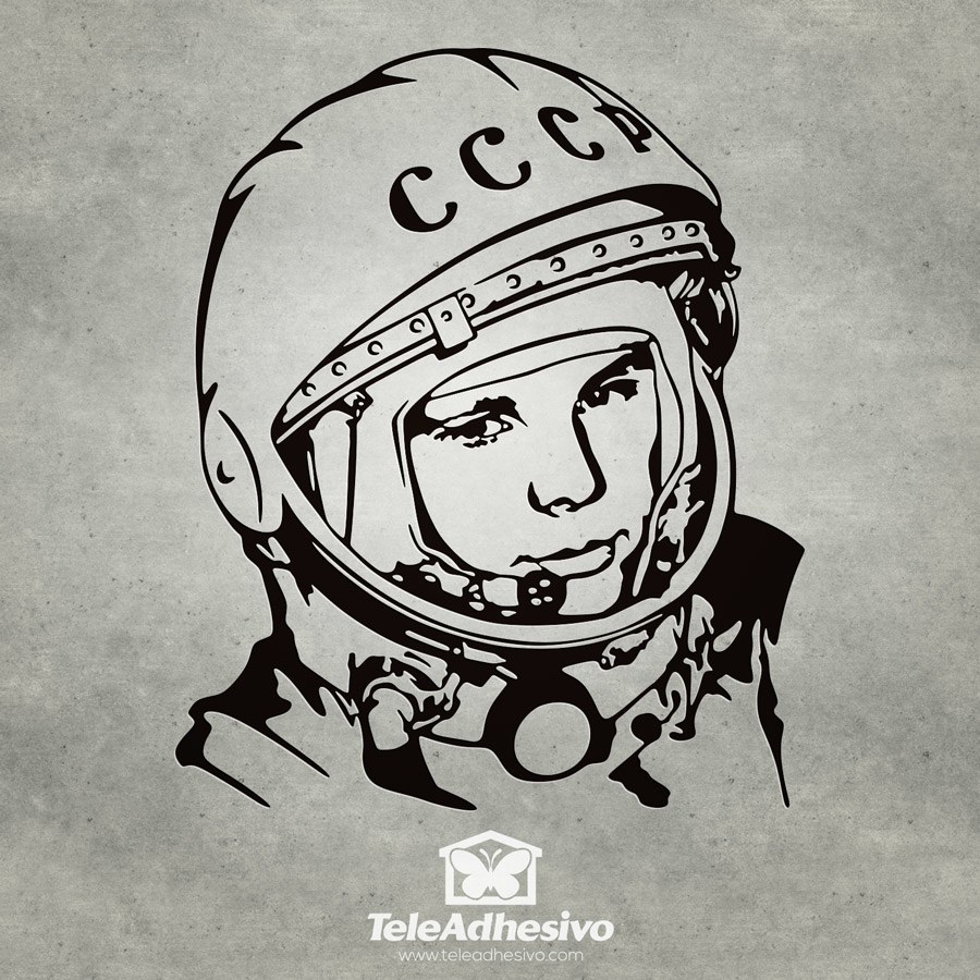 Vinilos Decorativos: Astronauta Yuri Gagarin