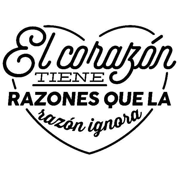 Vinilos Decorativos: El corazón tiene razones...