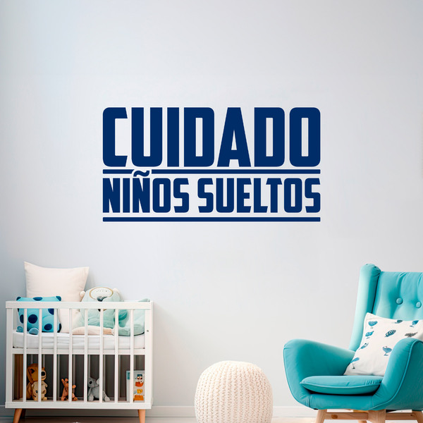 Vinilos Decorativos: Cuidado niños sueltos