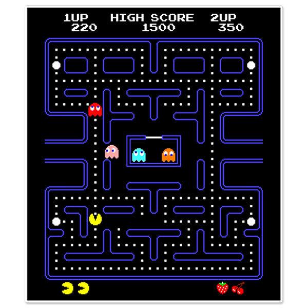 Vinilos Decorativos: Pac-Man Arcade Game Color