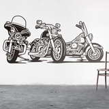 Vinilos Decorativos: 3 Motos Harley aparcadas 2