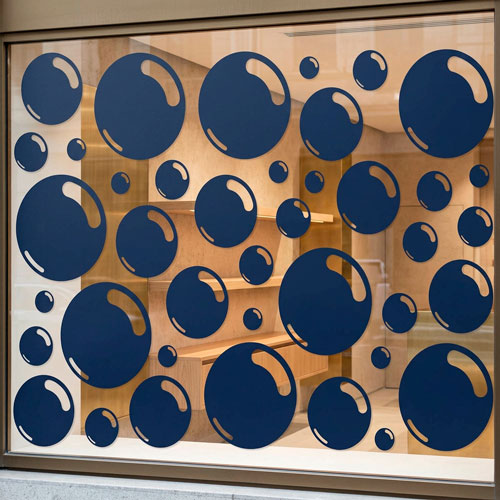 Vinilos Decorativos: Kit 40 pompas de jab&oacute;n