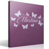 Vinilos Infantiles: Personalizado mariposas