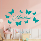 Vinilos Infantiles: Personalizado mariposas