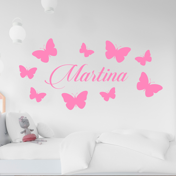 Vinilos Infantiles: Personalizado mariposas