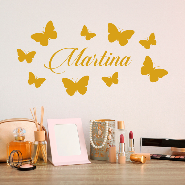 Vinilos Infantiles: Personalizado mariposas