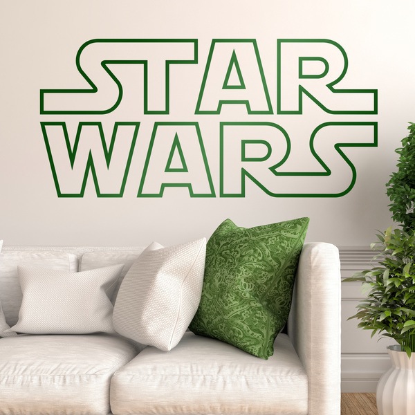 Vinilos Decorativos: Logo Star Wars Borde 0
