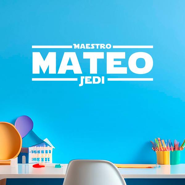 Vinilos Decorativos: Maestro Jedi Personalizado