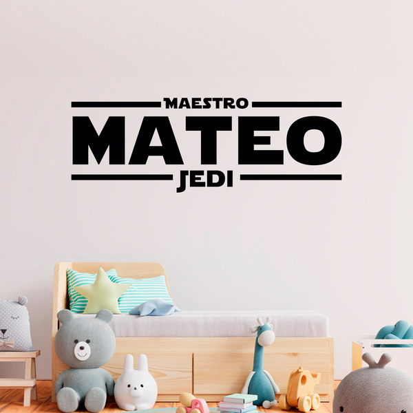 Vinilos Decorativos: Maestro Jedi Personalizado