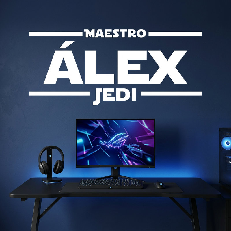 Vinilos Decorativos: Maestro Jedi Personalizado