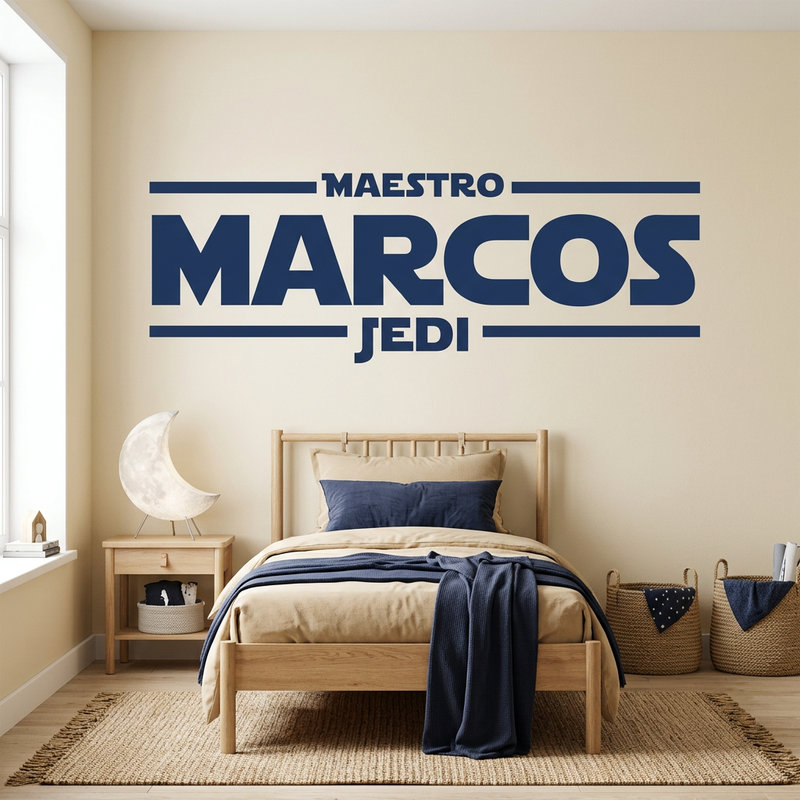 Vinilos Decorativos: Maestro Jedi Personalizado