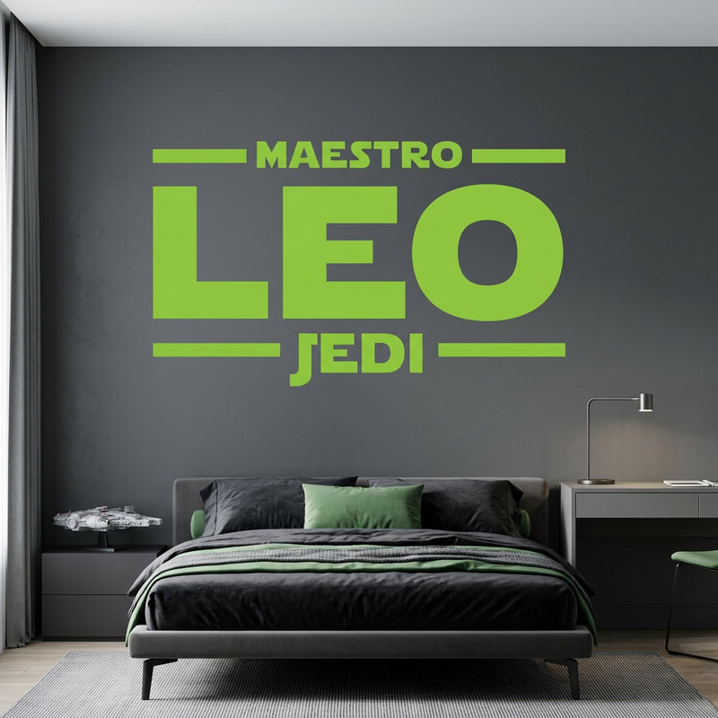 Vinilos Decorativos: Maestro Jedi Personalizado